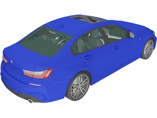 BMW 3-Series Sedan M Sport (2019) 3D Model