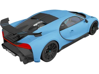 Bugatti Chiron Pur Sport (2021) 3D Model