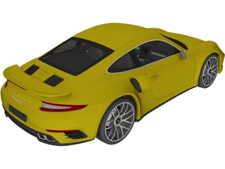 Porsche 911 Turbo S (2016) 3D Model