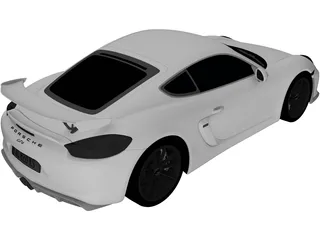 Porsche Cayman GT4 (2015) 3D Model