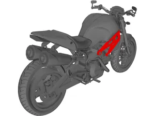 Ducati Monster 696 (2008) 3D Model