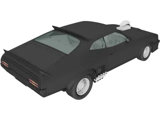 Ford Falcon GT Coupe Interceptor Mad Max (1979) 3D Model