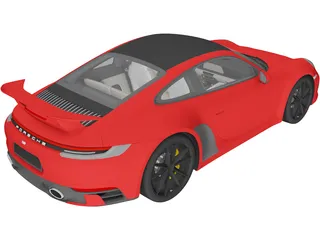Porsche 911 Carrera S (2019) 3D Model