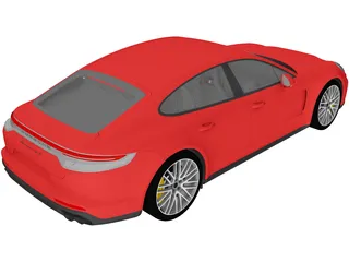 Porsche Panamera Turbo S (2021) 3D Model