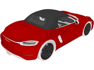 Porsche 718 Boxster S (2017) 3D Model