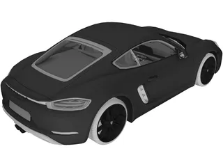 Porsche 718 Cayman S (2017) 3D Model