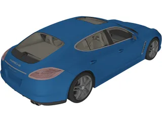 Porsche Panamera Turbo (2009) 3D Model