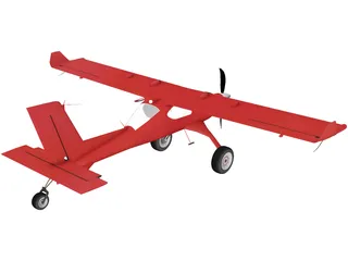 PZL-104 Wilga 3D Model