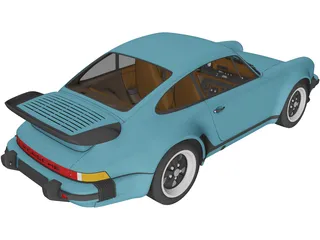 Porsche 911 Turbo (1975) 3D Model