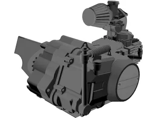 Pit-Bike Engine 125cm3 3D Model