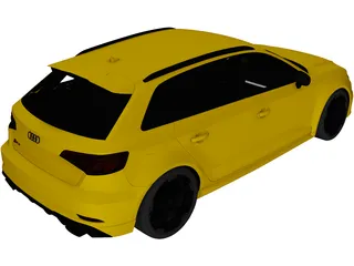 Audi RS3 Sportback (2018) 3D Model