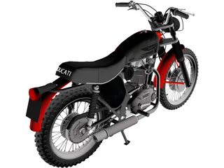 Ducati 350 Scrambler (1971) 3D Model