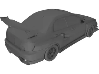 Subaru Impreza WRX STi GDB 3D Model