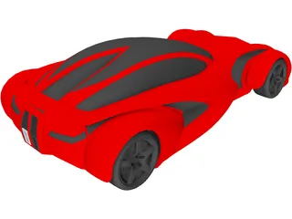 Super Car Concept 3D Model