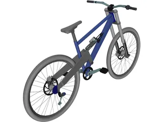 Bicycle Professional Downhill 3D Model