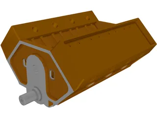 V8 Engine 3D Model