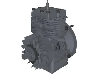 Briggs&Stratton Lawn Mower Engine 3D Model