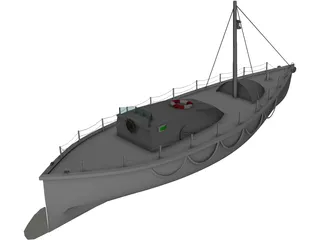 41ft Watson Class Lifeboat 3D Model