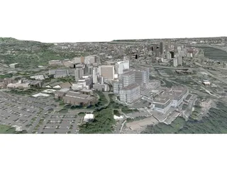 Portland City, Oregon 3D Model