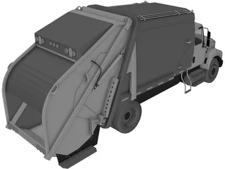 Truck Garbage Environmental 3D Model