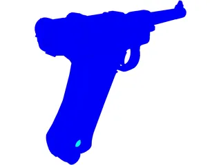 Luger P38 3D Model