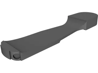 Base Ski Shoe 3D Model