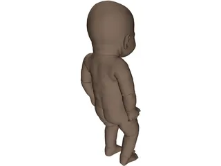 Newborn Baby 3D Model