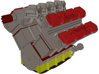 Lancia Engine 3D Model