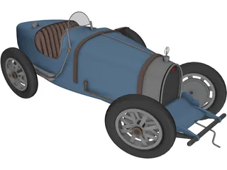 Bugatti Type 35 (1924) 3D Model