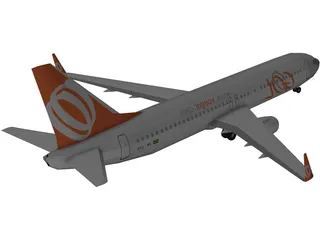 Boeing 737 GOL Brasil 3D Model