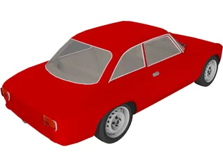 Alfa Romeo Giulia GTA 3D Model