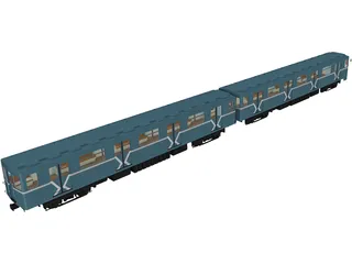 Underground Train Model 817MV 3D Model