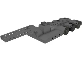 Trailer 5 Axle 3D Model