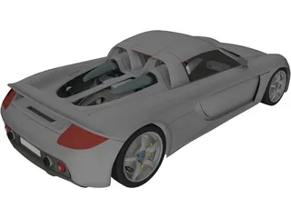 Porsche Carrera GT (2003) 3D Model
