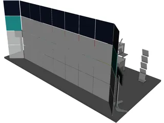 Trade Show Booth 3D Model