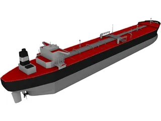 Oil Tanker 3D Model