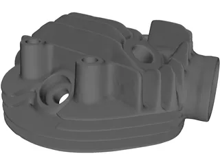 Head Brough Superior 680 Engine 3D Model