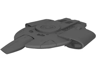 Star Trek USS Defiant 3D Model