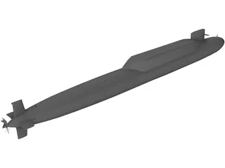 Jin class Missile Submairne 3D Model