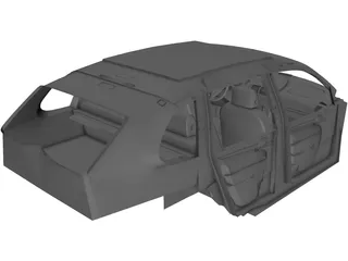 Porsche Cayenne Interior (2009) 3D Model