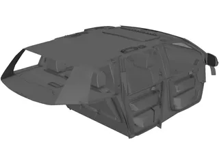 Interior Volkswagen Touareg R50 (2008) 3D Model