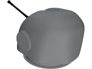 Fast Forty 40mm Naval Gun 3D Model