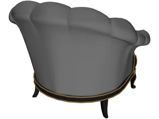 Classic Armchair 3D Model