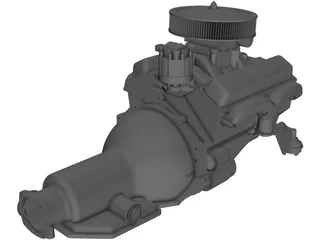 Chevrolet Chevelle V8 Engine 3D Model