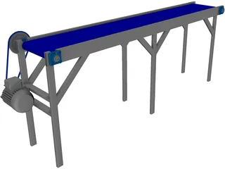 Conveyor Belt 3D Model