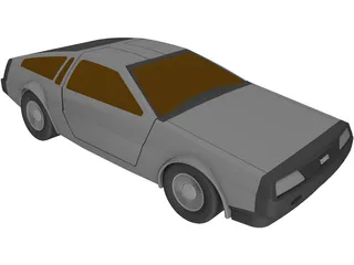 DMC DeLorean (1980) 3D Model