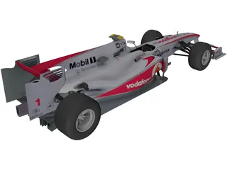 McLaren MP4-25 F1 (2010) 3D Model