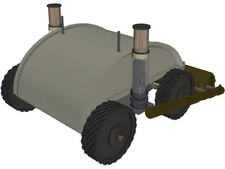Minesweeper Robot 3D Model