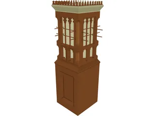 Wind Tower UAE 3D Model