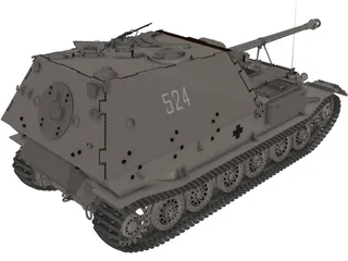Ferdinand Elefant 3D Model